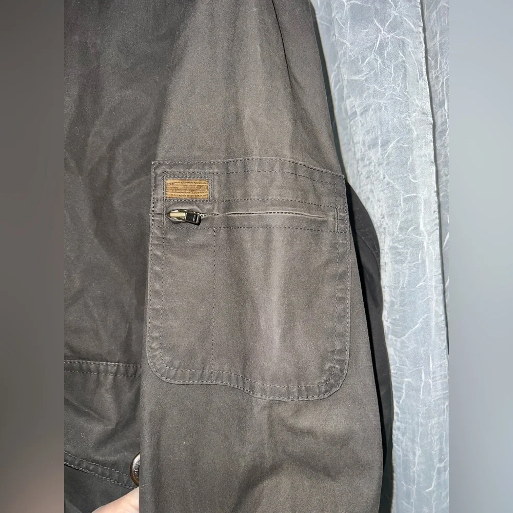 L.L. Bean Waxed Cotton Jacket British Millerain Plaid Lined XL